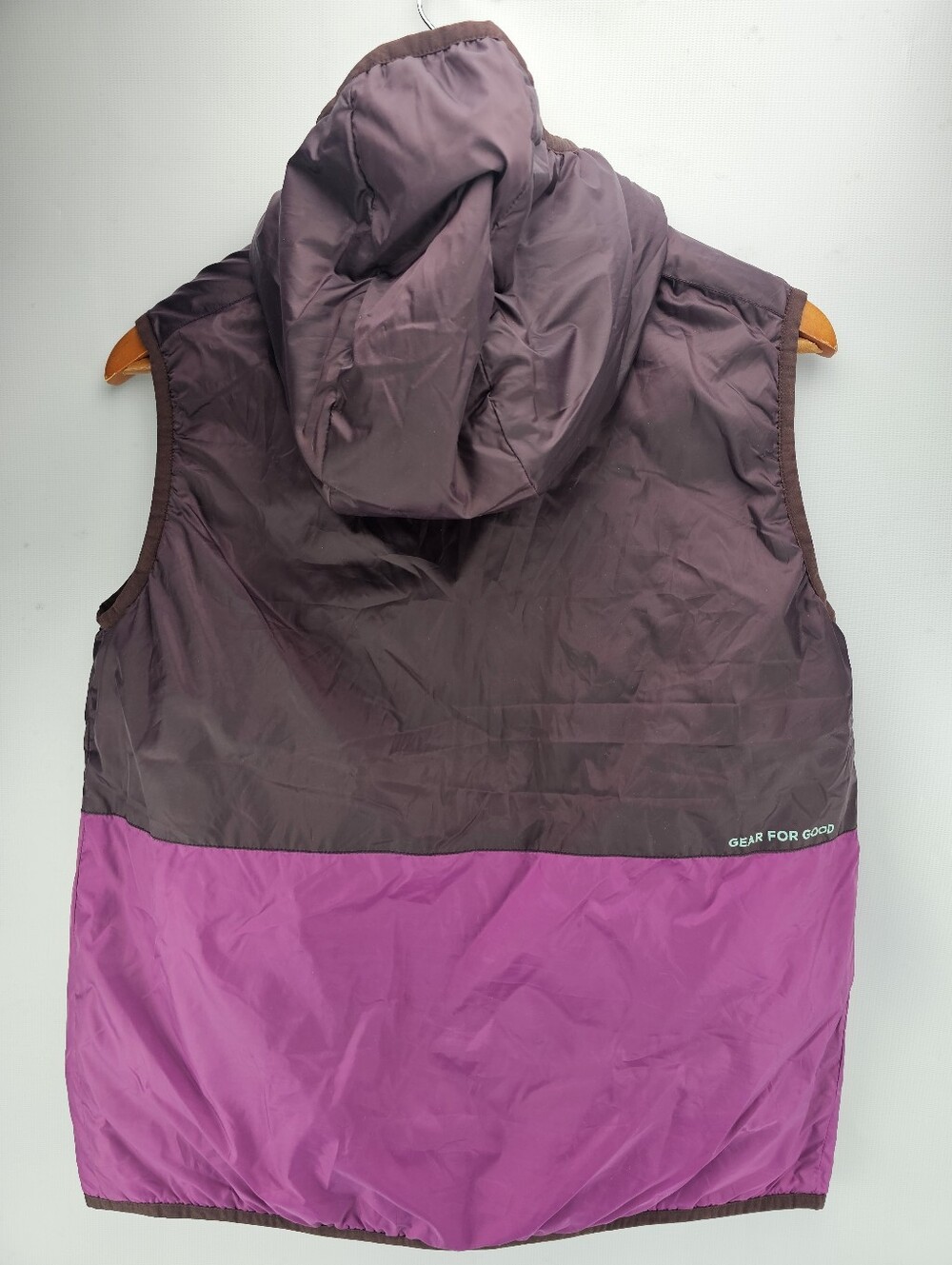 Cotopaxi Teca Calido Water Repellent Reversible Hooded Multicolor Vest Women's M - Picture 2 of 10